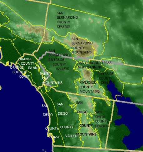 INTRODUCTION Map of Southern California Atmospheric rivers (e.g., Zhu and Newell 1998; Ralph et al.