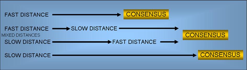 Distance functions to use for consensus reaching.
