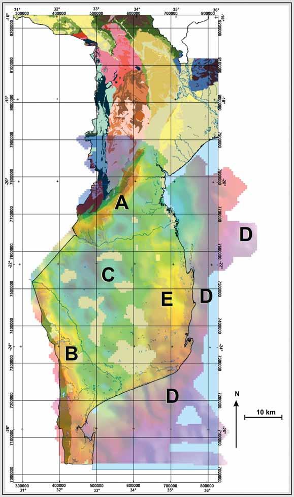 Geophysical maps and petrophysical data of Mozambique Fig. 3.