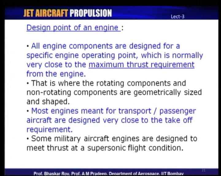 (Refer Slide Time: 50:08) Now, many of these engines as I have been mentioning a design to operate under certain operating conditions, a particular point at which the engine is designed or all