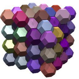 8 shows how to pass from M to Γ: the only choice we make is an isometry between the universal covering of M and H n. Different choices produce conjugate groups. 1.3. Polyhedra and tessellations.