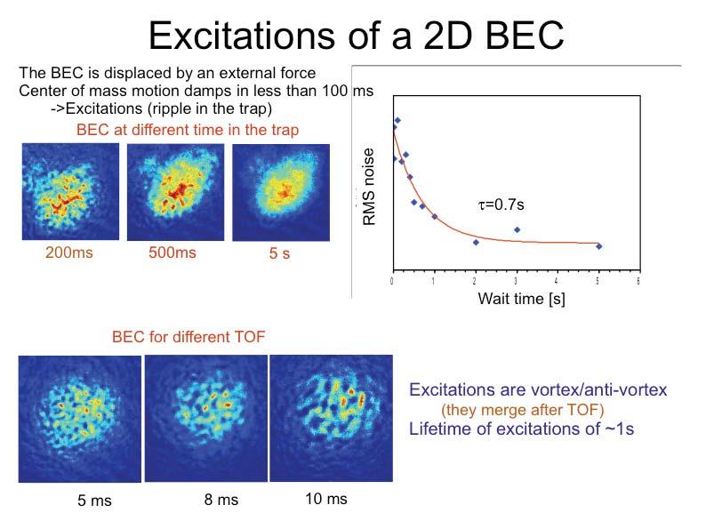 Excitations of a 2D BEC The 2D