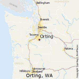 Geographic location and physical site of Orting The city of Orting