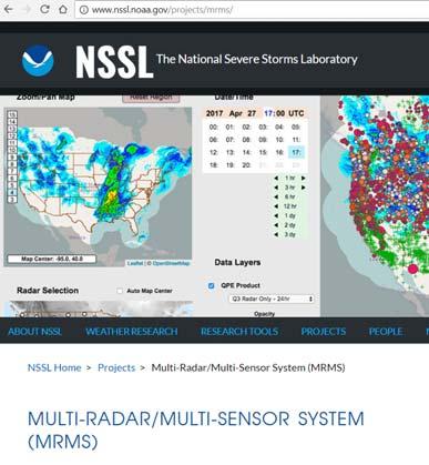 Gridded Meteorological Products 1990 1995 2000 2005 2010 2015 2020 Near Future : MRMS Dataset Deployed operationally to NWS (2016).