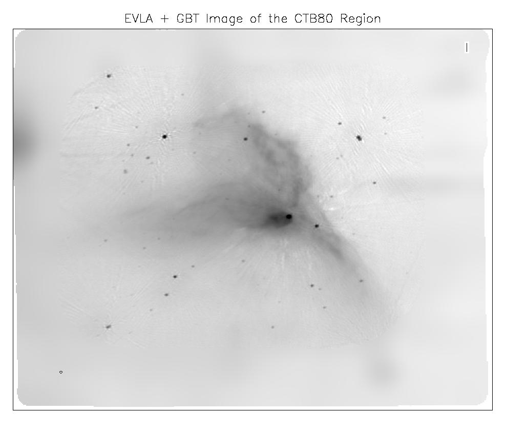 Figure 2: An example of wide-band mosaic imaging of a 3 3 sq. deg. region of the Galactic Plane.