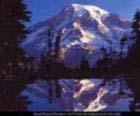 by: Ryan Mount Rainier is located in Washington. Mount Rainier is the snowiest place on earth.