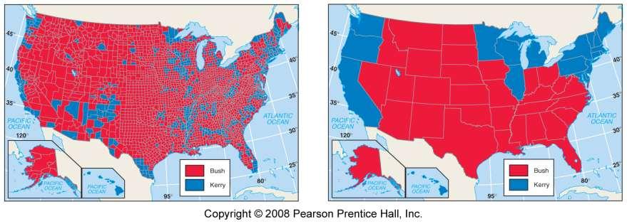 Presidential Election 2004 Regional Differences Fig.