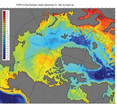 Example of MDT model of Arctic Ocean