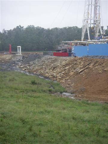 drilling fluids discharge on north side of drilling pad Photographer: Eric Fleming Witness: None Photo # 2 Of 6
