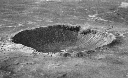 Page 12 METEOR CRATER Meteor Crater is a large impact crater in northern Arizona. The crater s diameter is 1.24 km.