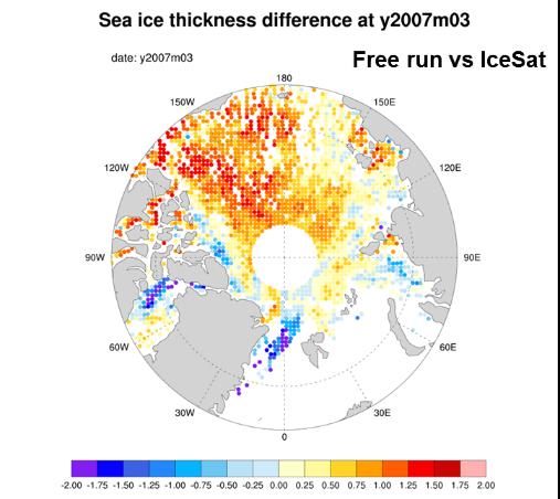D2.2 Sea-ice data assimilation [MERCO] Aim: To improve sea-ice concentration assimilation by investigating multi-variate assimilation to adjust thickness, and by testing anamorphosis transformations