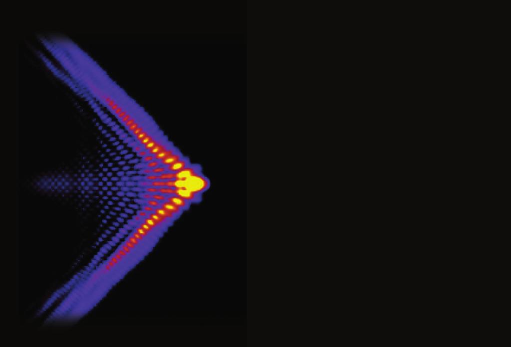 Transverse intensity profile of an intense femtosecond Airy laser beam in air.