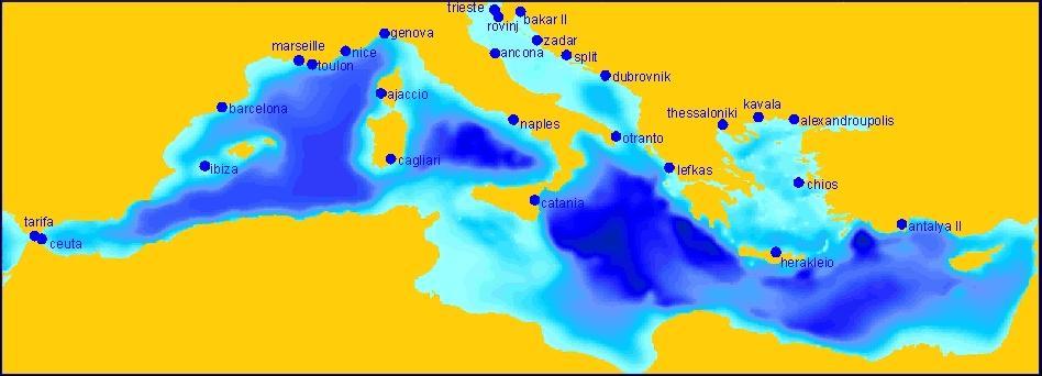 Med-GLOSS program, the European Sea-level Service and the Greek