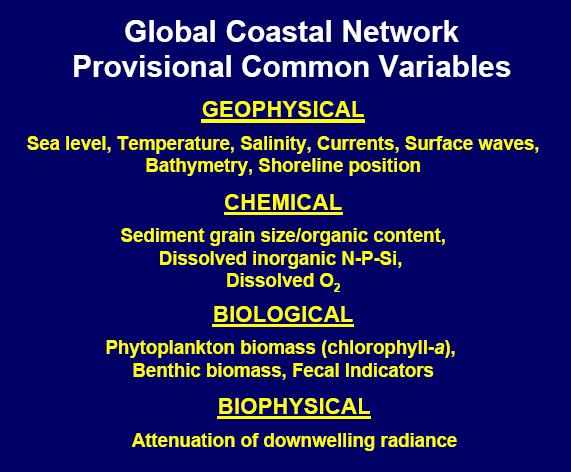 Coastal GOOS The coastal sea level distributions are more difficult to
