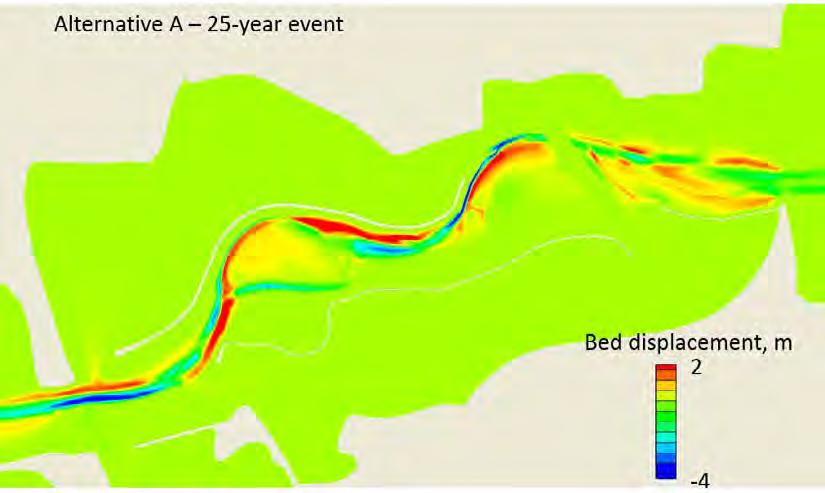 10-year flood event Figure 9-15 Bed 
