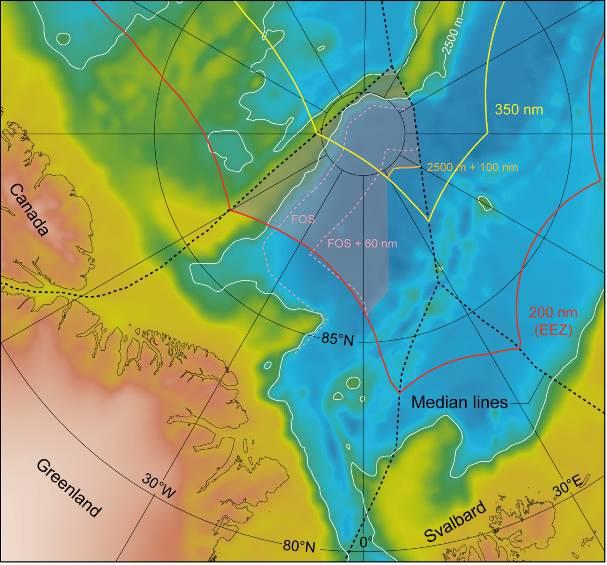 Arctic Ocean Greenland Possible ecs area
