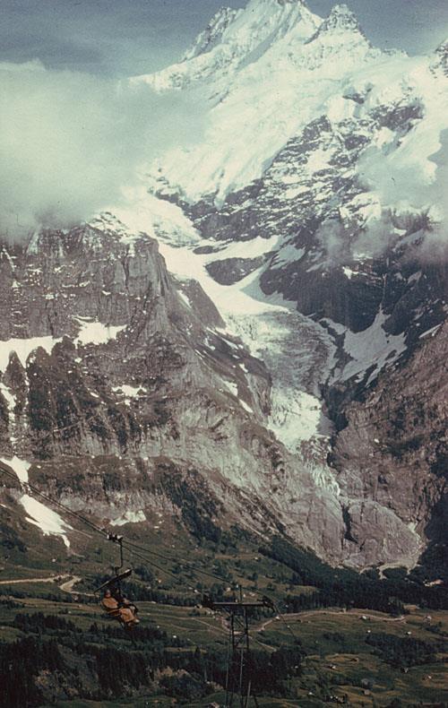 Ablation and accumulation areas Upper Grindelwald Glacier and Schreckhorn, Switzerland Accumulation includes all the processes responsible for adding snow to the glacier Ablation includes all the