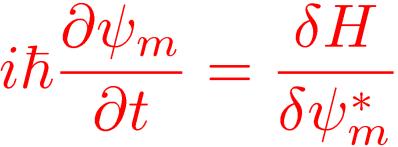 Gross-Pitaevskii Equation Coherent dynamics of mean-field : Gross-Pitaevskii equation iħ ψ ±1 t iħ ψ ±2 t = ħ2 2M 2 ψ ±2 + c 0 nψ ±2 + c 1 F ψ 1 ± 2F z ψ ±2 + c
