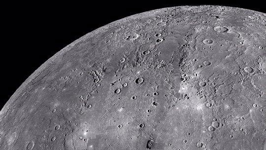 Surface Features The surface of mercury is kind of like the surface of the moon, it is filled with craters.