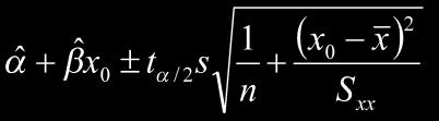 with n minus 2 degrees of freedom; S xx, you know; S is the standard deviation given like this, S square = 1 / n - 2, S yy - S xy 2 / S xx; understand.