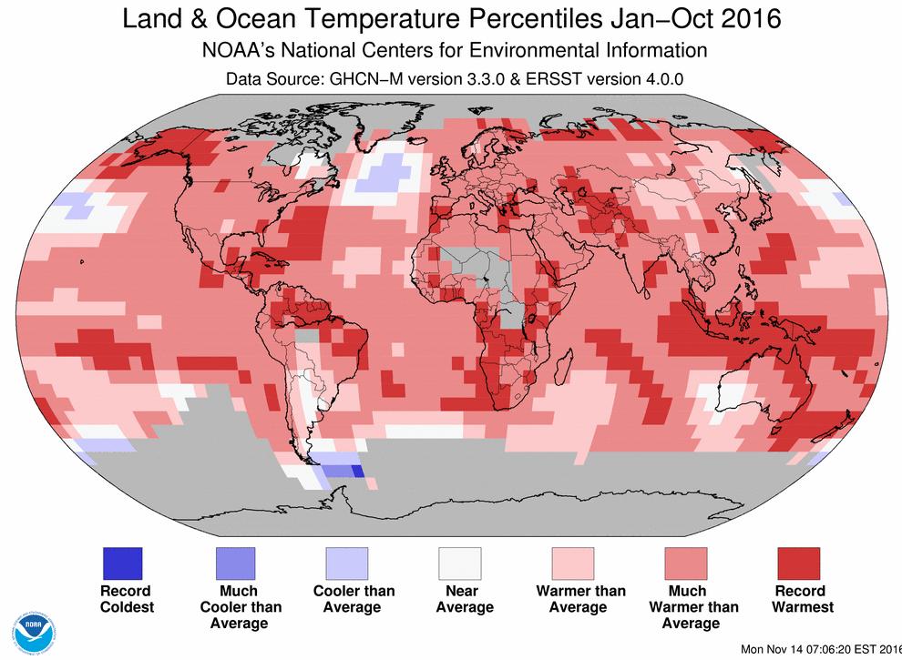 Global Temperature in 2016