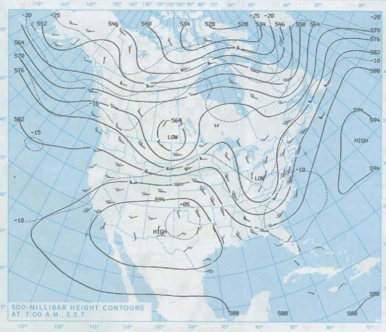 June 1994 heat wave Very strong & persistent upper level ridge June 28, 1994 Upper level 500mb map Warm at 500mb High 500mb