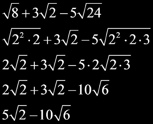 108 Simplify Some irrational radicals will not be like terms, but can be