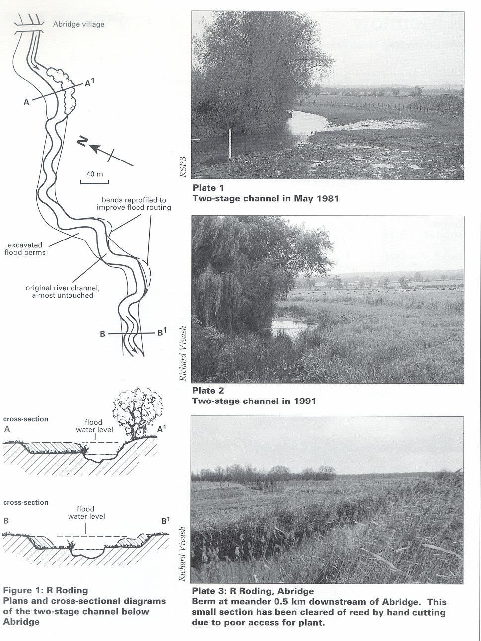 Problems have occurred with 2-stage channels in the UK River Roding at Abridge, Essex 2-stage channel built in 1979 design capacity = 11 m 3 /s actual
