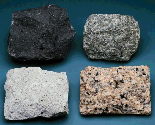 Comparing Rocks Type of the rocks Same chemical composition and mineralogy 1.
