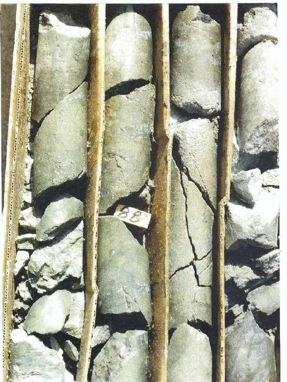 Core Hole Mineralization The project has at least two