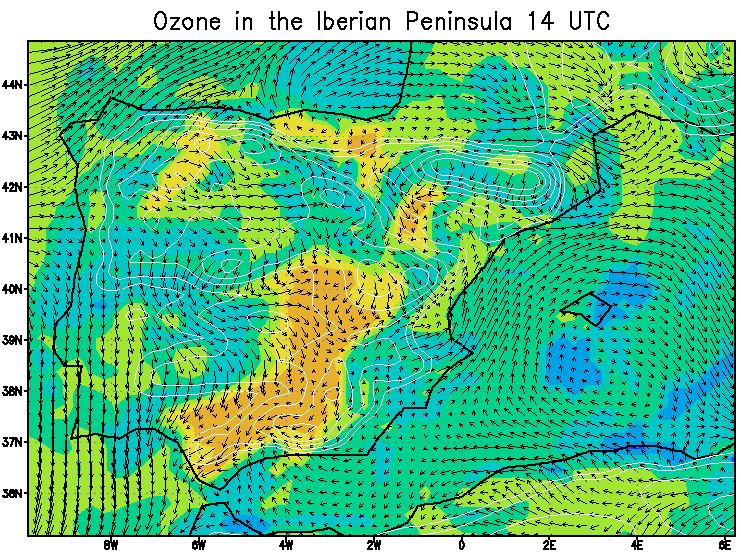 AVN, FNL Data assimilation CTM initial and boundary conditions: Nested simulation of the Iberian Peninsula with EMEP