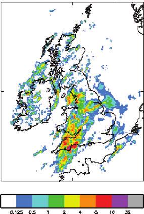 An upper-level split front is present over South East England. The event is also characterized by embedded instability and line convection.