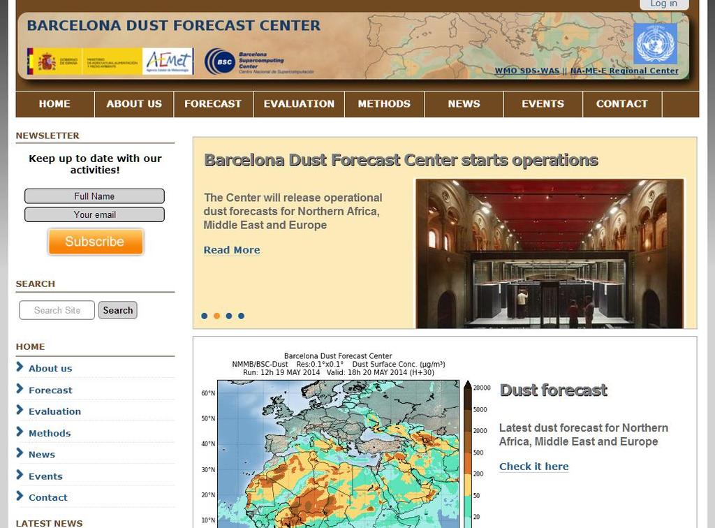 Barcelona Dust Forecasting Center (BDFC; http://dust.