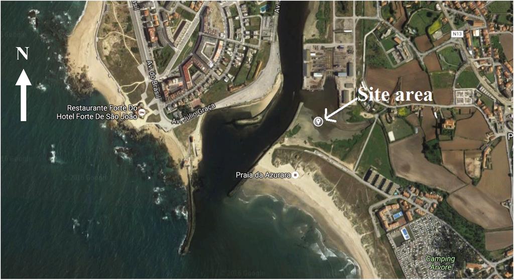 Geotechnical Properties of Sediments by In Situ Tests 61 Fig. 1. Site area satellite view (Google maps: https://www.google.pt/maps/@41.3403005,-8. 7439096,1462m/data=!3m1!