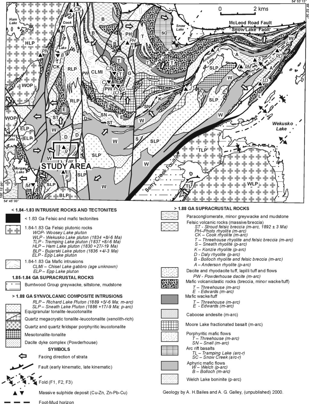 Figure GS-8-1: General geology and location of