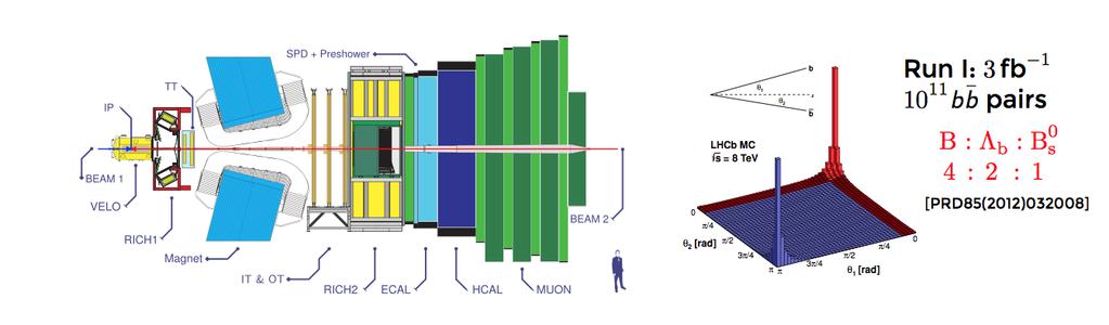 The LHCb Experiment [IJMP A30(2015)1530022] LHCb is single-arm(2 < η < 5) spectrometer at the LHC CP violation measurements, rare decays, heavy flavour decays as source for exotic hadrons Exploit the