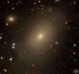 blue-ish in color tend to be isolated Elliptical galaxies:
