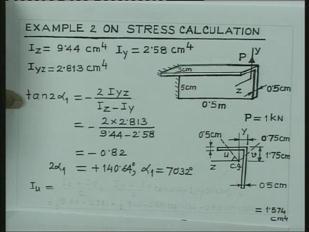(Refer Slide Time: 38:33) So, we will consider now, example on calculation of stresses.