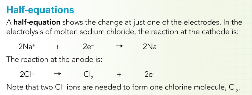 C3.13 Electrolysis Oxidation is the loss of electrons and happens at the ANODE. Reduction is the gain of electrons and happens at the CATHODE.