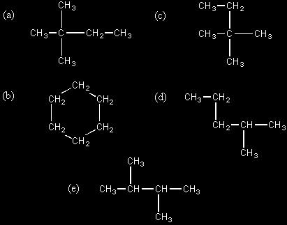 1 Excluding compounds with ringed structures, how many structural isomers do the following compounds have? a. C3H8 b. C4H8 c. C3H6O d. C3H6O2 2. Consider the pairs of molecules shown below.