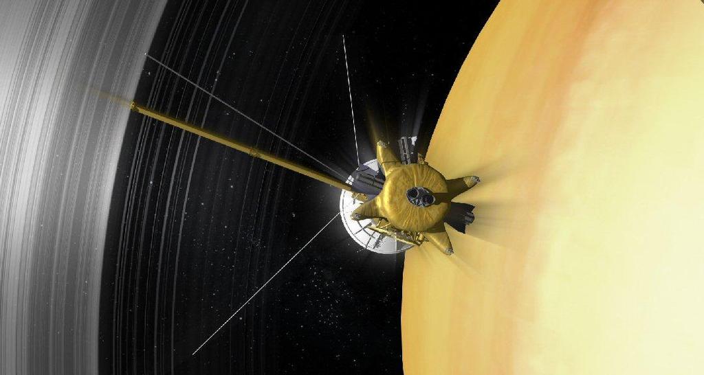 NEWBURY ASTRONOMICAL SOCIETY MONTHLY MAGAZINE - APRIL 2017 CASSINI BEGINS ITS FINAL MISSION An artist impression of Cassini diving under Jupiter s ring system Scientists are bracing themselves for a