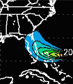 approximately 36-hours from projected landfall