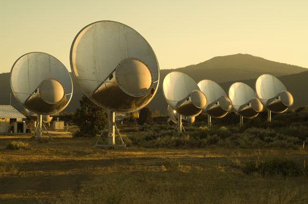 The Allen Telescope Array! Will consist of 350 6- metre radio telescopes in Hat Creek, California!
