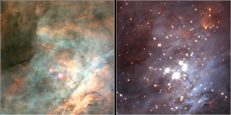 The formation of an open cluster begins with the collapse of part of a giant molecular cloud, a cold dense cloud of gas and dust containing up to many thousands of