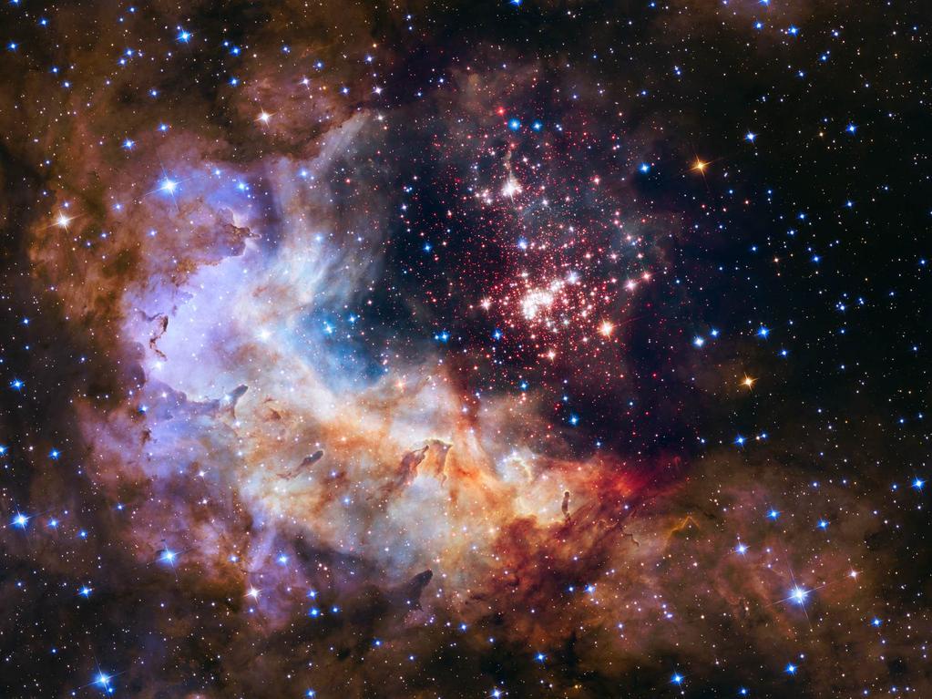 Westerlund 2 young star cluster & star