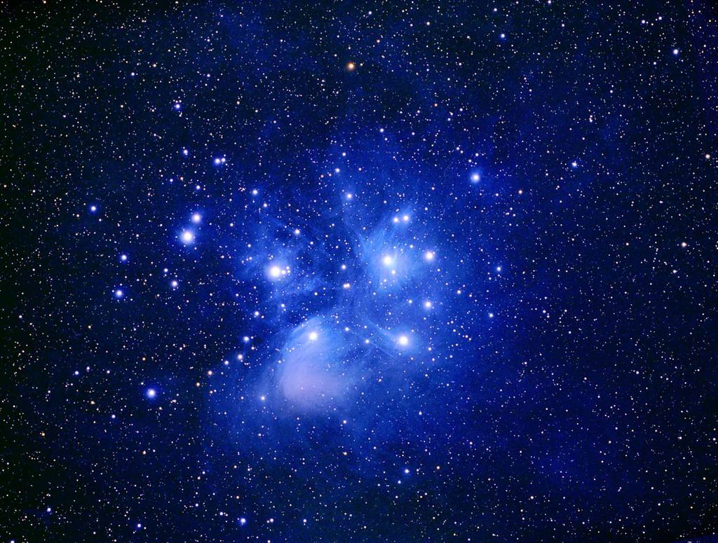 Pleiades star cluster Age: 125 Myr Mass: 800 M sun