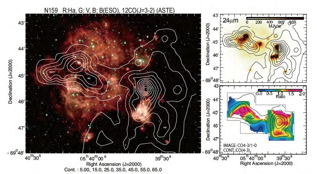 N159: Most active on-going star formation in the Local Group: Resolving filaments and cloud cores in the LMC Fukui [PI] Yamamoto Ohama Onishi Kawamura Minamidani