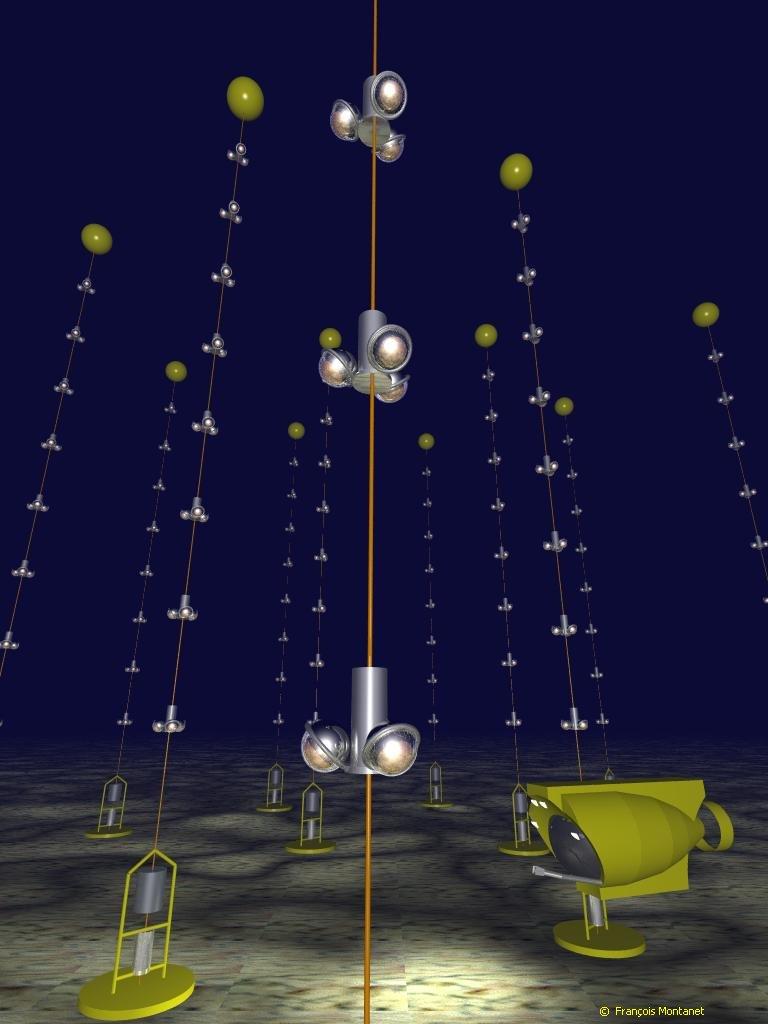High Energy Neutrino Observation in Water (ANTARES) ANTARES is a large area water Cherenkov detector in the deep Mediterranean Sea, off the coast of Marseille, optimised for the detection of muons