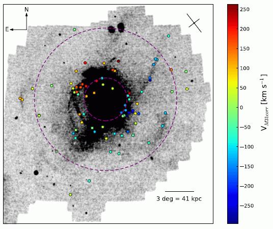 Halo Tracers: Globular Clusters vs Stars Pandas Survey Map from Veljanoski+14 shows distribution of GCs on surface