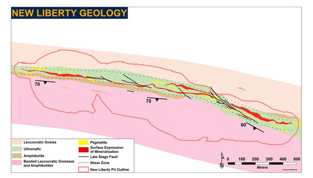 Simplified Geology Showing